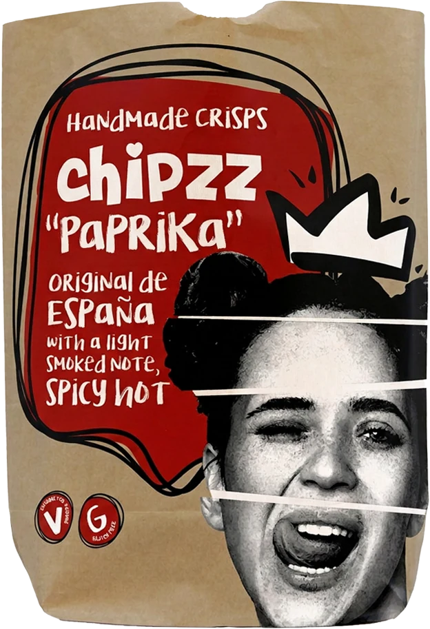 CHIPZZ Paprika Hand made Potato Crisps