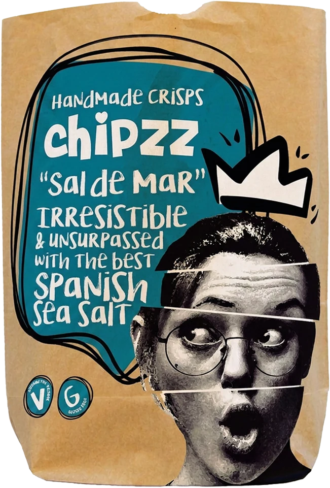 CHIPZZ Sea Salt Hand made Potato Crisps